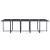 Set mobilier de exterior cu perne, 15 piese, negru, poliratan GartenMobel Dekor
