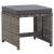 Set mobilier de exterior cu perne, 17 piese, gri, poliratan GartenMobel Dekor