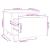 Noptiere, 2 buc.,gri, 35x34x32 cm, lemn masiv de pin GartenMobel Dekor