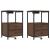 Cabinet de noptiere cu stație de încărcare 2 pcs Stejar brun GartenMobel Dekor