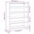 Pantofar, stejar artizanal, 80x25x100 cm lemn prelucrat GartenMobel Dekor