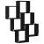 Raft de perete Stejar negru 78 x 15 x 92 cm Lemn compozit GartenMobel Dekor