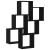 Raft de perete Stejar negru 78 x 15 x 92 cm Lemn compozit GartenMobel Dekor