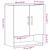 Dulap de perete Stejar negru 60 x 31 x 70 cm Lemn compozit GartenMobel Dekor