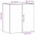 Dulap de perete stejar artizanal 60 x 31 x 60 cm Lemn compozit GartenMobel Dekor