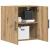 Dulap de perete stejar artizanal 60 x 31 x 60 cm Lemn compozit GartenMobel Dekor