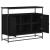 Bufet Stejar negru 100 x 35 x 80 cm Lemn compozit GartenMobel Dekor