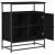 Bufet Stejar negru 69 x 35 x 80 cm Lemn compozit GartenMobel Dekor