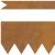 Borduri pentru gazon 10 pcs Maro 100 x 0.5 x 15 cm GartenMobel Dekor