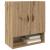 Dulap de perete stejar artizanal 60 x 31 x 70 cm Lemn compozit GartenMobel Dekor