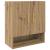 Dulap de perete stejar artizanal 60 x 31 x 70 cm Lemn compozit GartenMobel Dekor
