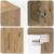 Dulap de perete stejar artizanal 60 x 31 x 70 cm Lemn compozit GartenMobel Dekor