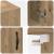 Dulap de perete stejar artizanal 60 x 31 x 70 cm Lemn compozit GartenMobel Dekor