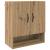 Dulap de perete stejar artizanal 60 x 31 x 70 cm Lemn compozit GartenMobel Dekor