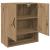 Dulap de perete stejar artizanal 60 x 31 x 70 cm Lemn compozit GartenMobel Dekor