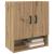 Dulap de perete stejar artizanal 60 x 31 x 70 cm Lemn compozit GartenMobel Dekor