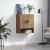 Dulap de perete stejar artizanal 60 x 31 x 70 cm Lemn compozit GartenMobel Dekor
