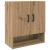 Dulap de perete stejar artizanal 60 x 31 x 70 cm Lemn compozit GartenMobel Dekor