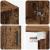 Dulap de perete Lemn vechi 60 x 31 x 70 cm Lemn compozit GartenMobel Dekor
