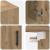 Dulap de perete stejar artizanal 60 x 31 x 70 cm Lemn compozit GartenMobel Dekor