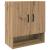 Dulap de perete stejar artizanal 60 x 31 x 70 cm Lemn compozit GartenMobel Dekor