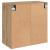 Dulap de perete stejar artizanal 60 x 31 x 60 cm Lemn compozit GartenMobel Dekor