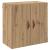 Dulap de perete stejar artizanal 60 x 31 x 60 cm Lemn compozit GartenMobel Dekor