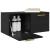 Dulap de perete Stejar negru 80 x 36.5 x 35 cm Lemn compozit GartenMobel Dekor