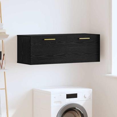 Dulap de perete Stejar negru 100 x 36.5 x 35 cm Lemn compozit GartenMobel Dekor
