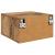 Dulap de noapte Lemn vechi 35 x 35 x 20 cm Lemn compozit GartenMobel Dekor