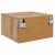 Dulap de noapte stejar artizanal 35 x 35 x 20 cm Lemn compozit GartenMobel Dekor