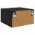 Dulap de noapte Stejar negru 35 x 35 x 20 cm Lemn compozit GartenMobel Dekor