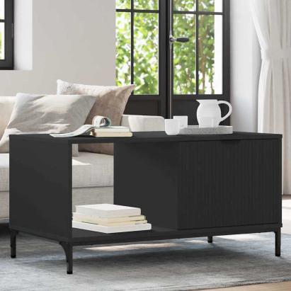 Masă de cafea Negru 90 x 49 x 46 cm Lemn compozit GartenMobel Dekor