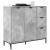 Bufet cu sertar Gri beton 89.5 x 33 x 82 cm Lemn compozit GartenMobel Dekor