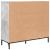 Bufet cu sertar Gri beton 89.5 x 33 x 82 cm Lemn compozit GartenMobel Dekor
