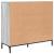 Bufet cu sertar sonoma gri 89.5 x 33 x 82 cm Lemn compozit GartenMobel Dekor