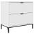 Noptieră Alb foarte lucios 63.5 x 36 x 61 cm Lemn compozit GartenMobel Dekor