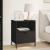 Noptieră cu sertar Negru 49 x 36 x 61 cm Lemn compozit GartenMobel Dekor