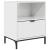 Noptieră Alb foarte lucios 49 x 36 x 61 cm Lemn compozit GartenMobel Dekor