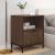 Mese de noptieră cu sertar 2 pcs Stejar brun 49 x 36 x 61 cm GartenMobel Dekor