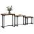 Masă de Cafea cu Tăvi Lăsate 3 pcs Lemn vechi 50.5 x 35 x 53 cm GartenMobel Dekor