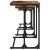 Masă de Cafea cu Tăvi Lăsate 3 pcs Lemn vechi 50.5 x 35 x 53 cm GartenMobel Dekor