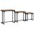 Masă de Cafea cu Tăvi Lăsate 3 pcs Lemn vechi 50.5 x 35 x 53 cm GartenMobel Dekor