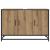 Dulap pentru Chiuveta de Baie stejar artizanal 90 x 33 x 60 cm GartenMobel Dekor