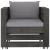 Set mobilier grădină cu perne, 2 piese, gri, lemn tratat GartenMobel Dekor