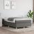 Pat box spring cu saltea, gri închis, 120x200 cm, textil GartenMobel Dekor