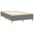 Pat box spring cu saltea, gri închis, 120x200 cm, textil GartenMobel Dekor
