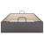 Cadru de pat otoman fără saltea gri 90x190 cm piele artificială GartenMobel Dekor