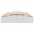 Cadru de pat otoman fără saltea alb 120x200cm piele artificială GartenMobel Dekor