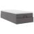 Cadru de pat otoman cu saltea gri 90x190cm piele artificială GartenMobel Dekor